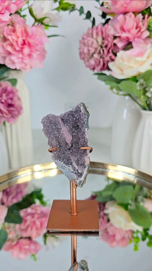 Rainbow Amethyst Piece on stand