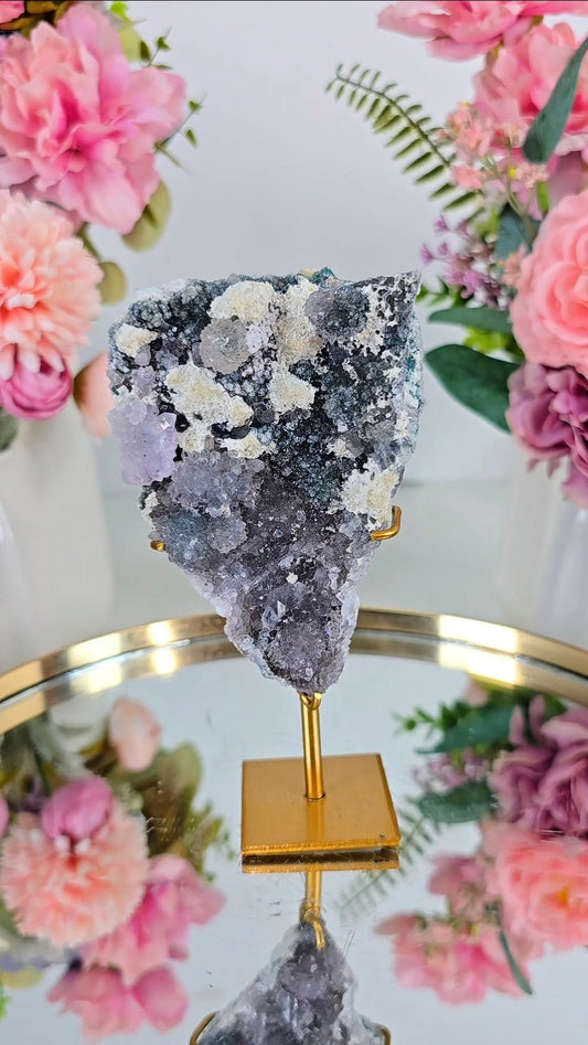 Flower Amethyst on Stand CFLX280
