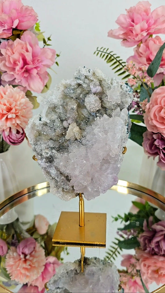 Flower Amethyst on Stand CFLX286