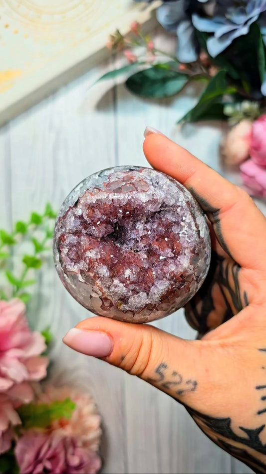Druzy Rainbow Amethyst Sphere CS245
