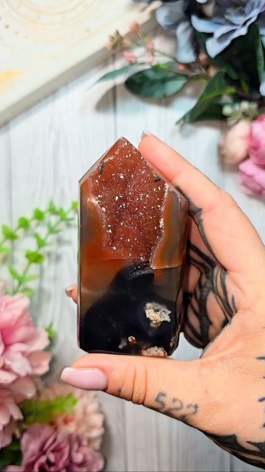 Druzy Agate tower CT571