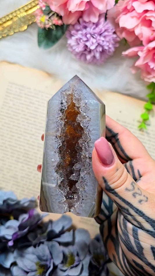 Druzy Agate tower CT576