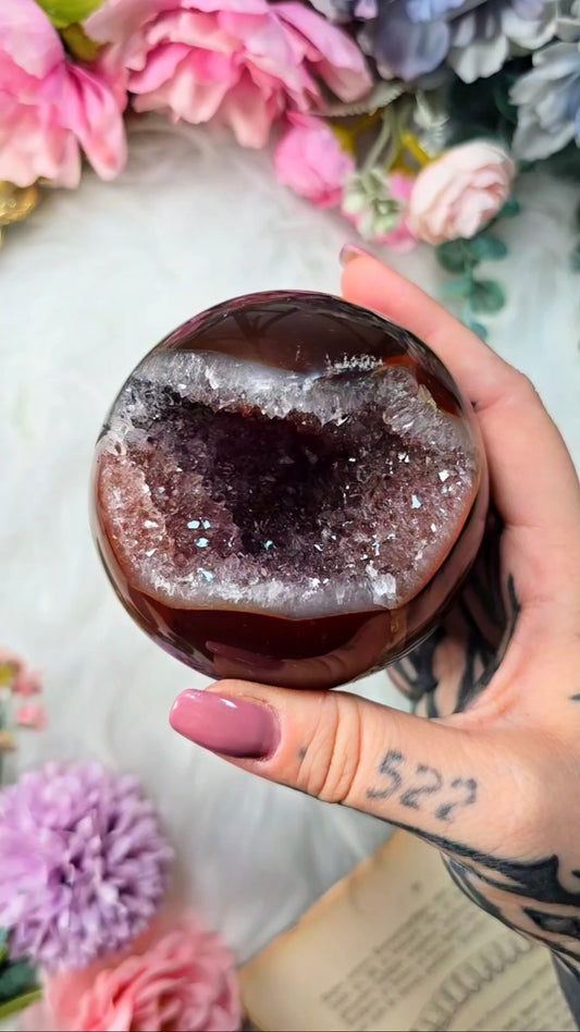 Druzy Agate Sphere CS249