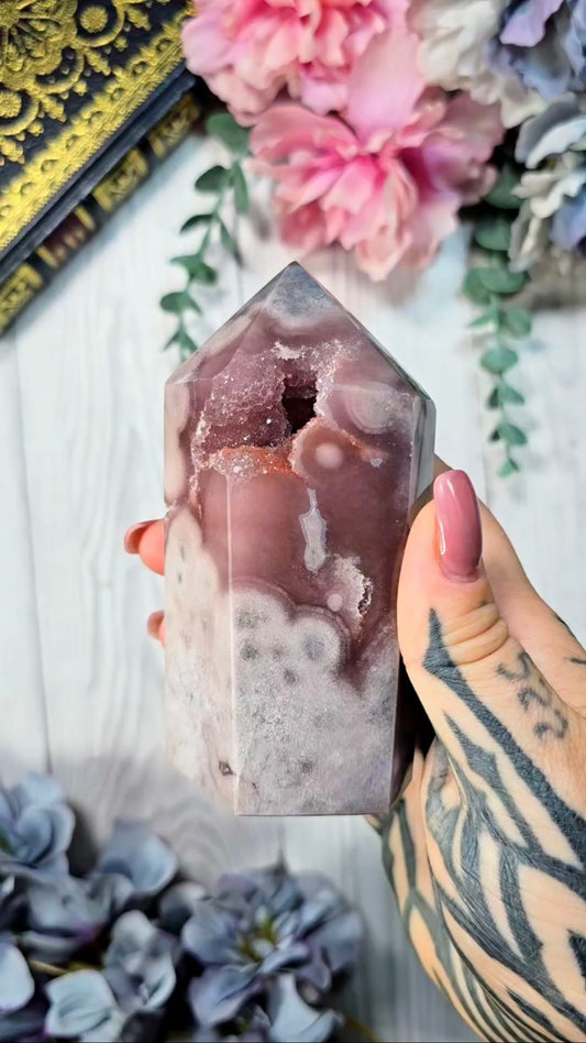 Pink Amethyst tower CT590