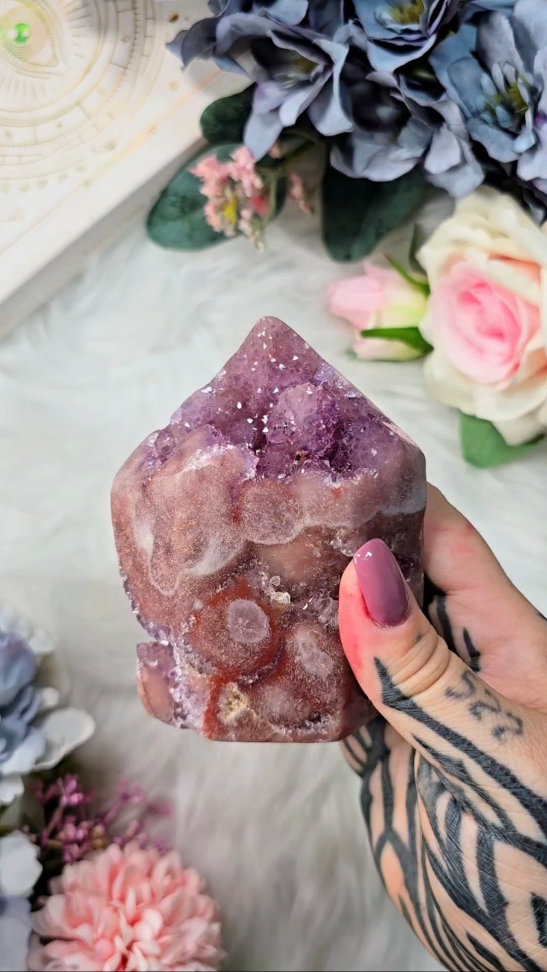 Pink Amethyst tower CT597