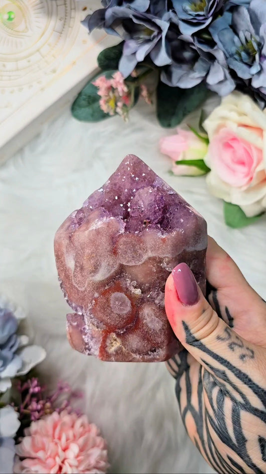 Pink Amethyst tower CT597