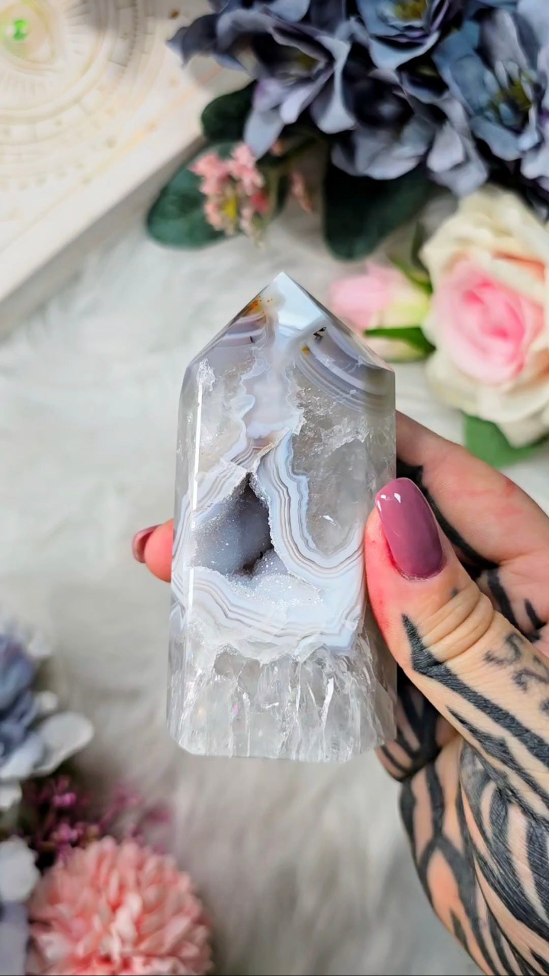 Druzy Agate Tower CT603