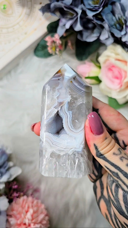 Druzy Agate Tower CT603