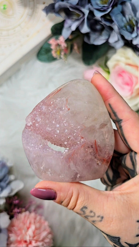 Rainbow Amethyst Cut Base 63