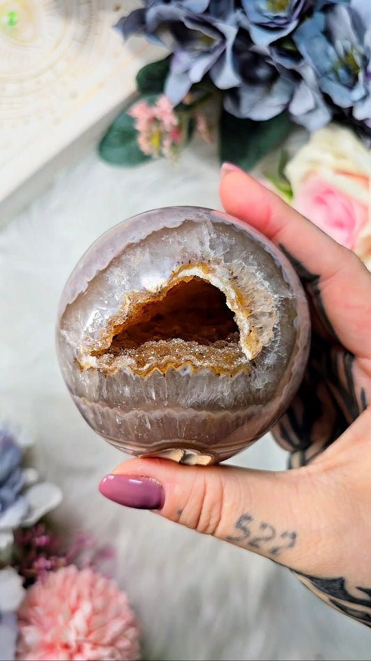 Druzy Agate Sphere CS252