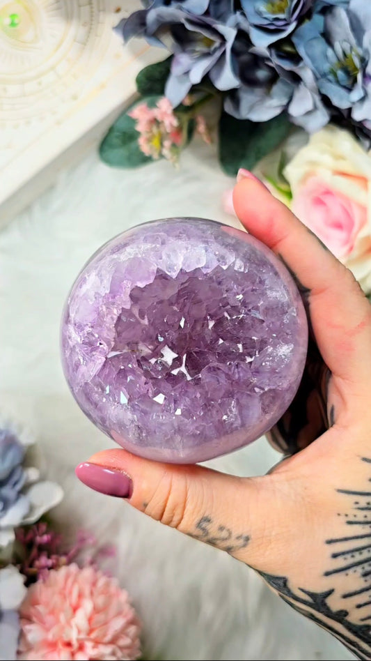 Druzy Amethyst Sphere CS253