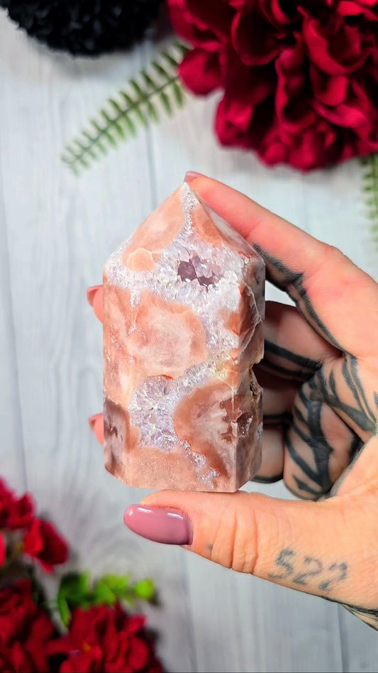 Pink Amethyst tower CT615