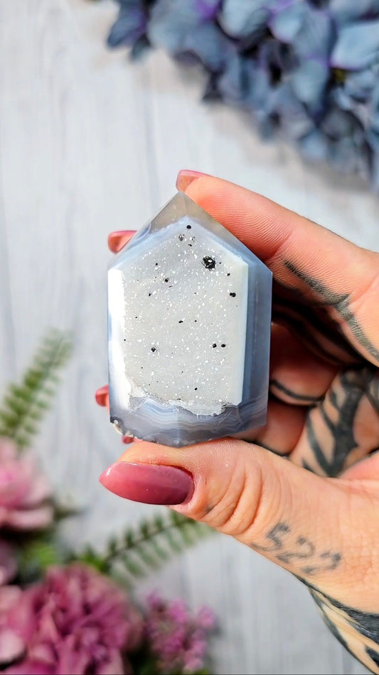 Druzy Agate Tower CT628