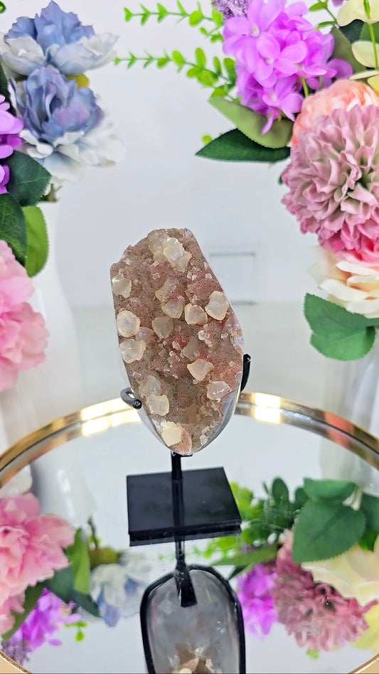 Sugar Druzy Rainbow Amethyst on Stand 31