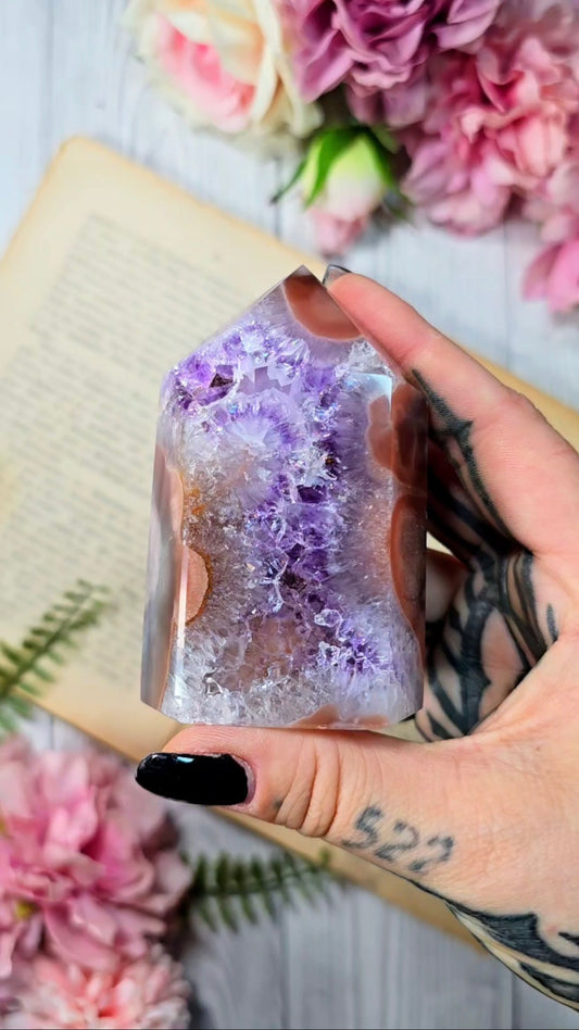 Pink Amethyst tower CT648