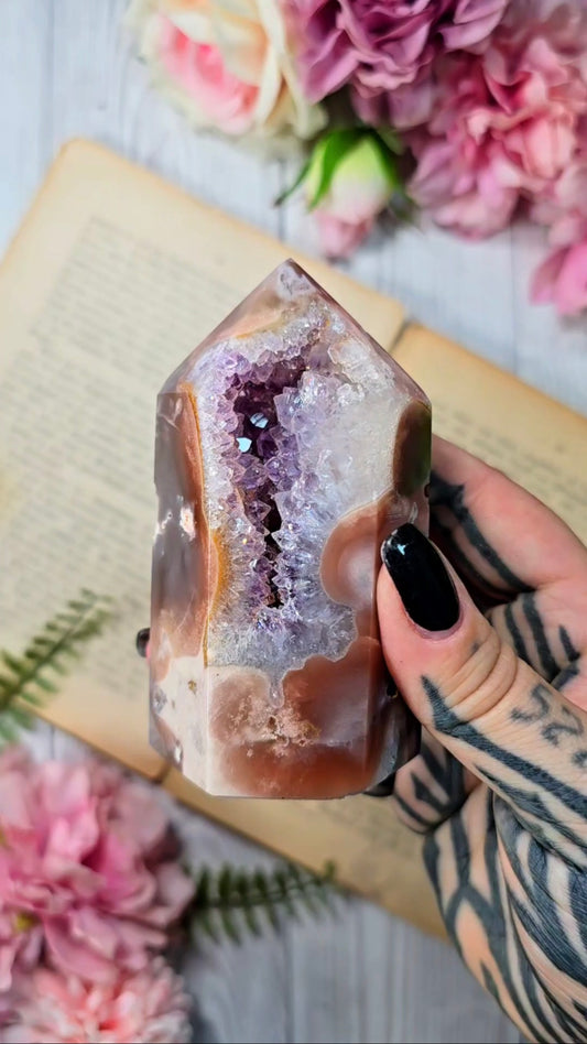 Pink Amethyst tower CT649