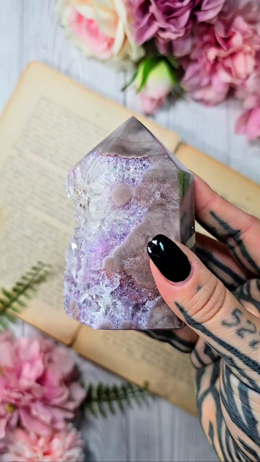 Pink Amethyst tower CT650