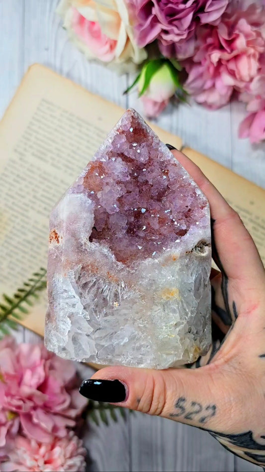 Pink Amethyst tower CT651