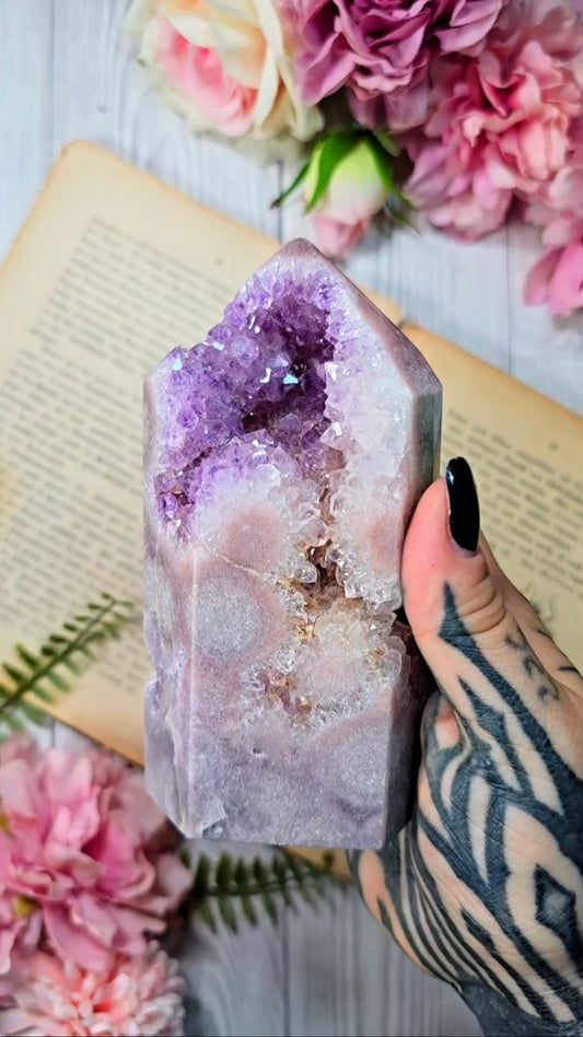Pink Amethyst tower CT655