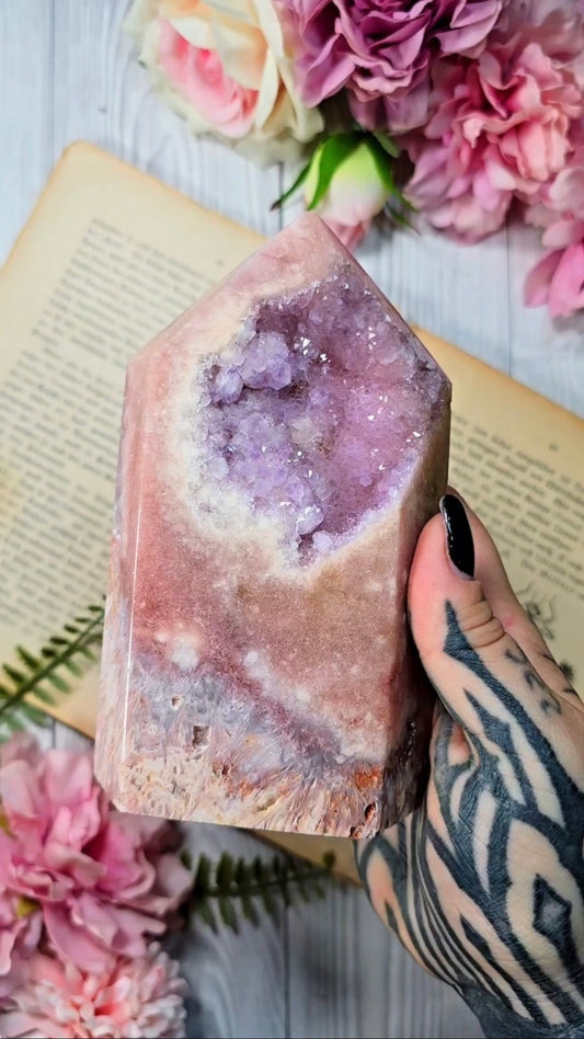 Pink Amethyst tower CT656