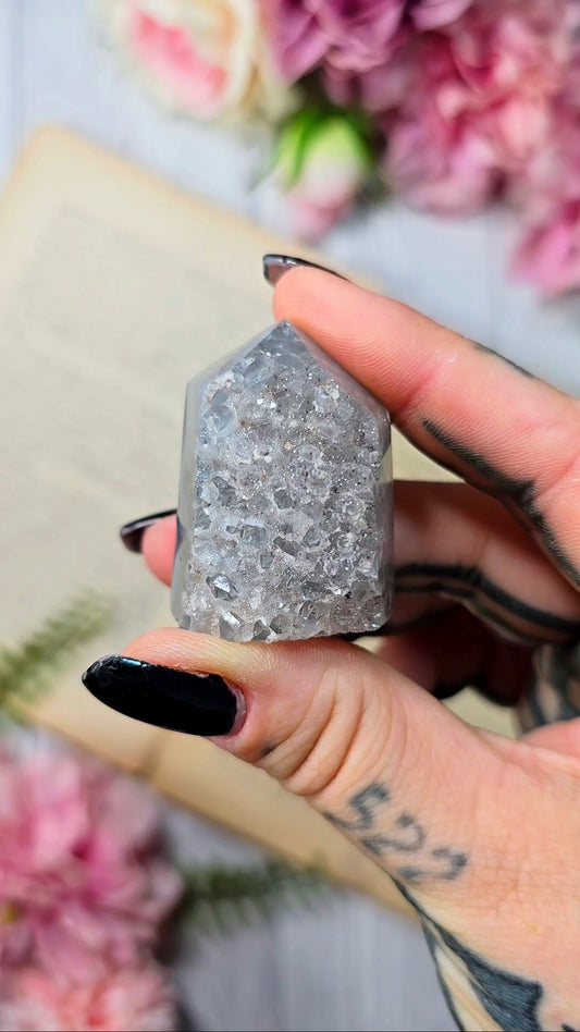 Druzy Agate Tower CT661