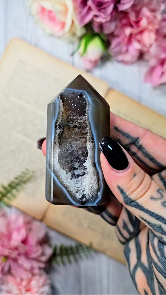Druzy Agate Tower CT665