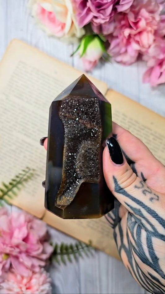 Druzy Agate Tower CT671