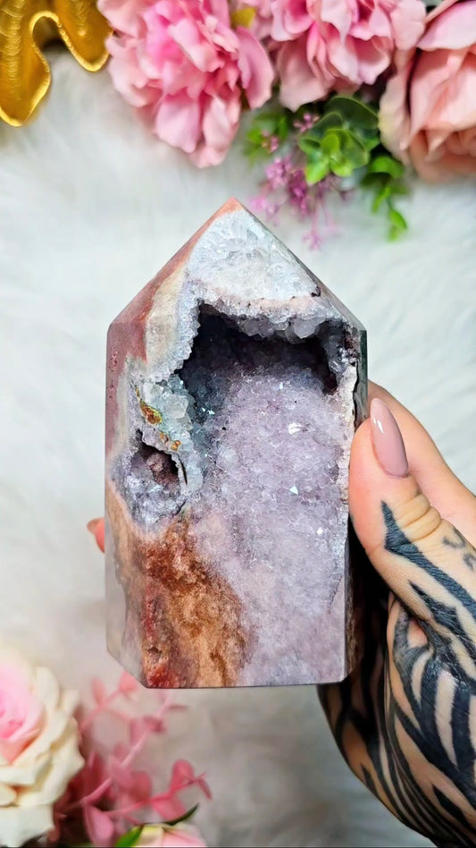 Pink Amethyst tower CT677