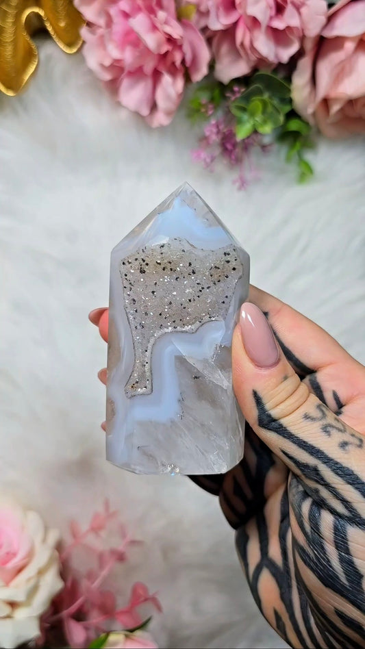 Druzy Agate Tower CT683