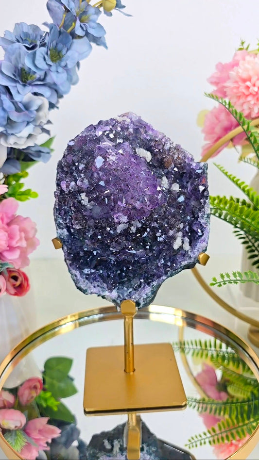 BIG Amethyst Formation on Stand 48