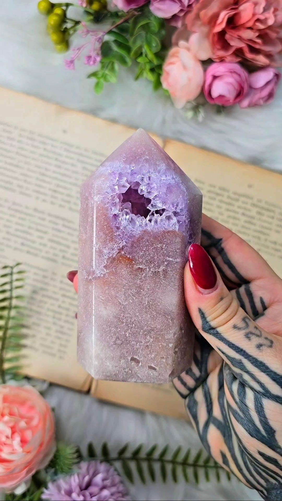 Pink Amethyst tower CT698