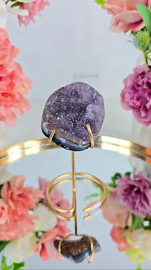 Rainbow Amethyst on Stand