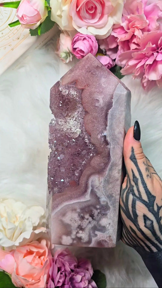 Pink Amethyst tower CT717