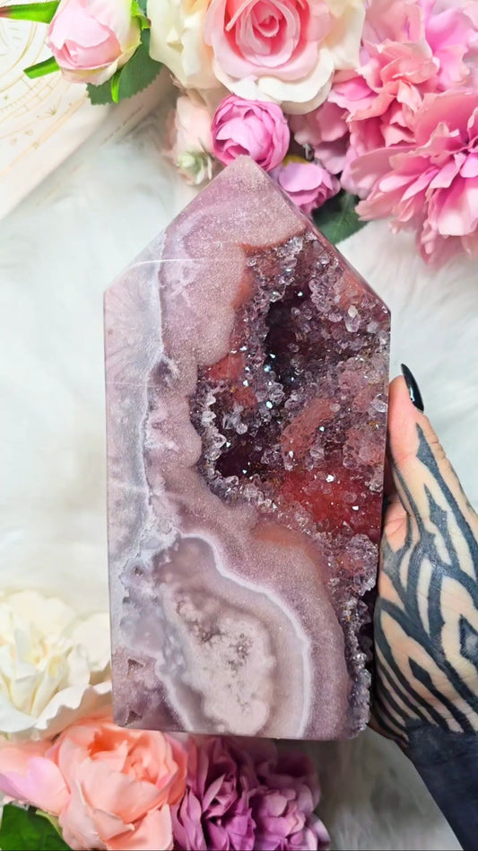 Pink Amethyst tower CT719