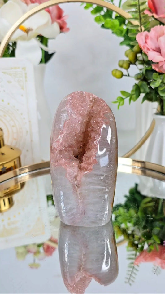 Pink Rainbow Amethyst Cut Base 83