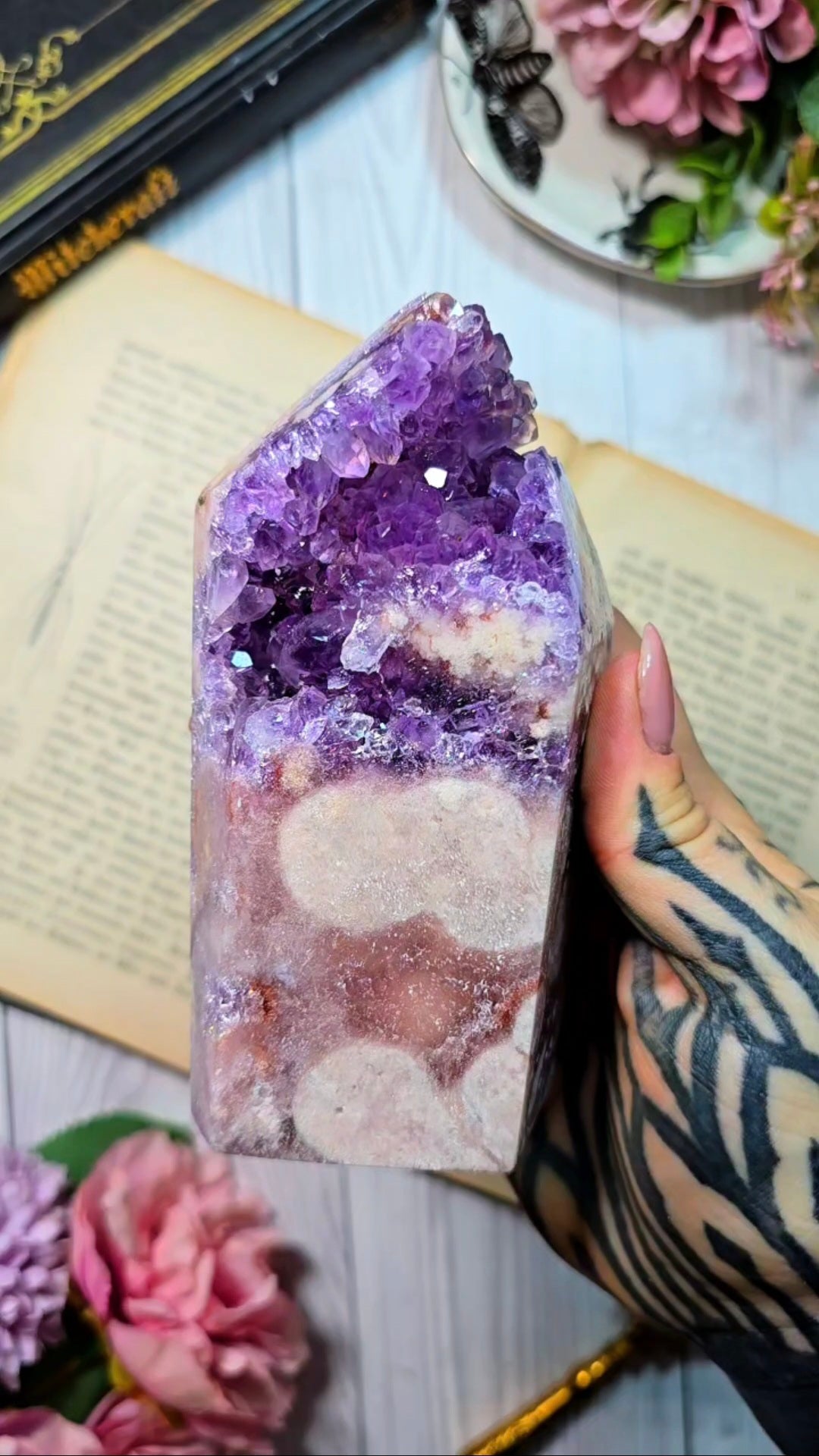 Pink Amethyst tower CT737