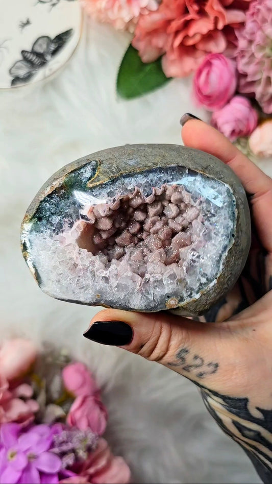 Soft Sugardruzy Rainbow Amethyst Cut Base 108