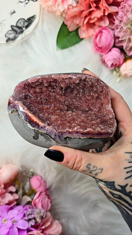 Rainbow Amethyst Cut Base 112