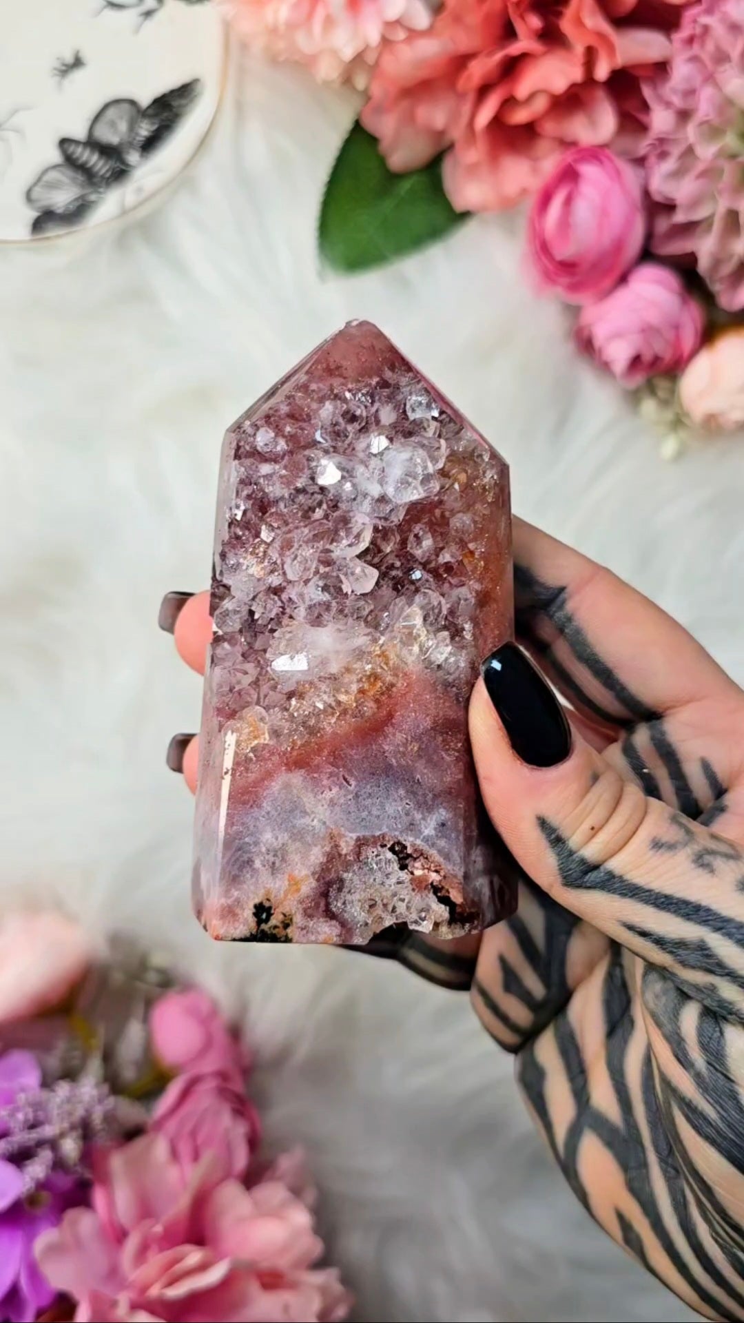 Pink Amethyst tower CT750