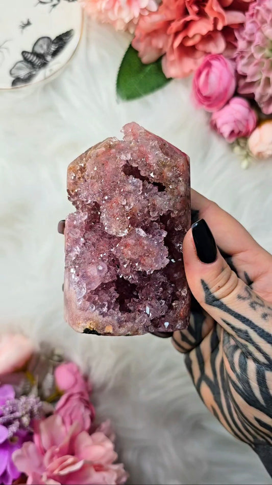 Pink Amethyst tower CT751