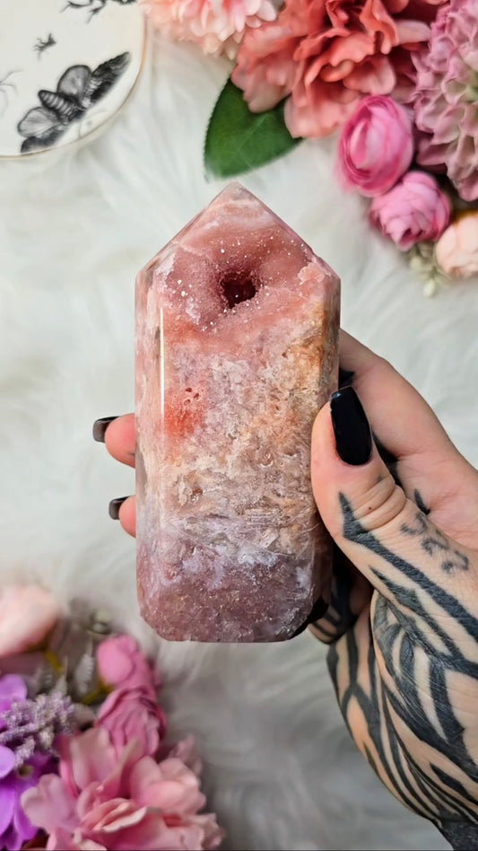 Pink Amethyst tower CT752