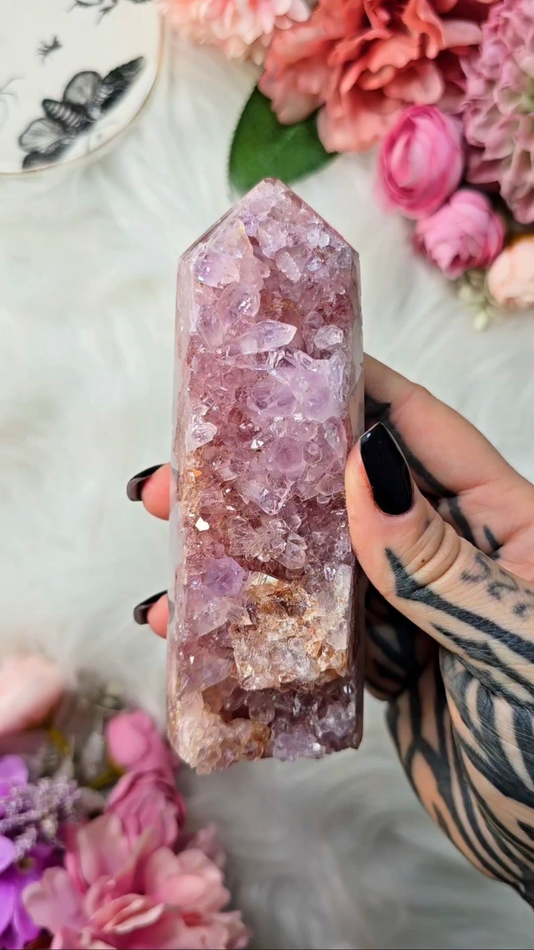 Pink Amethyst tower CT756
