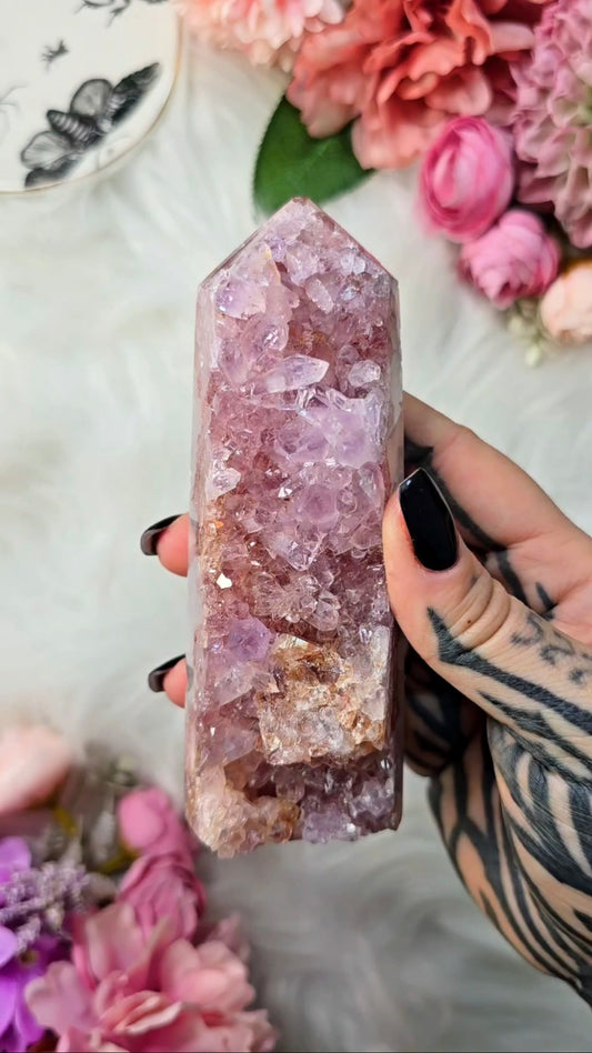 Pink Amethyst tower CT756