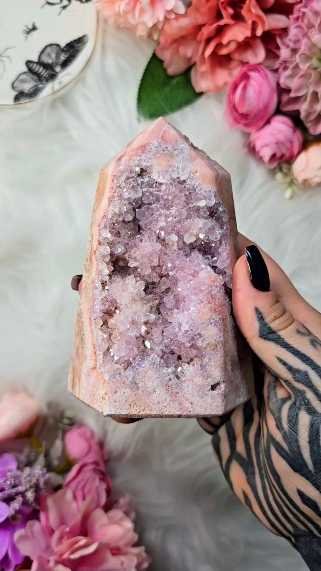 Pink Amethyst tower CT757