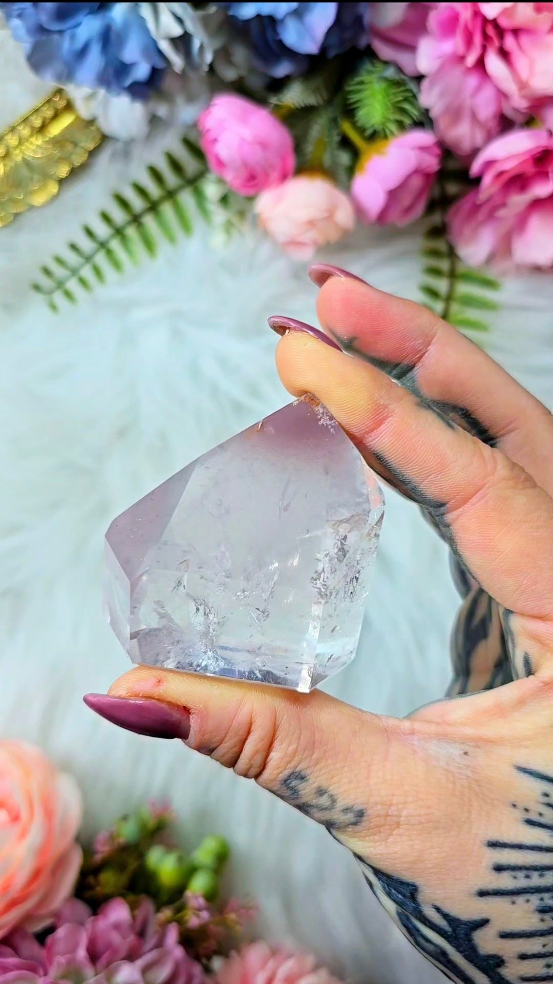 Pink Lithium / Quartz Tower