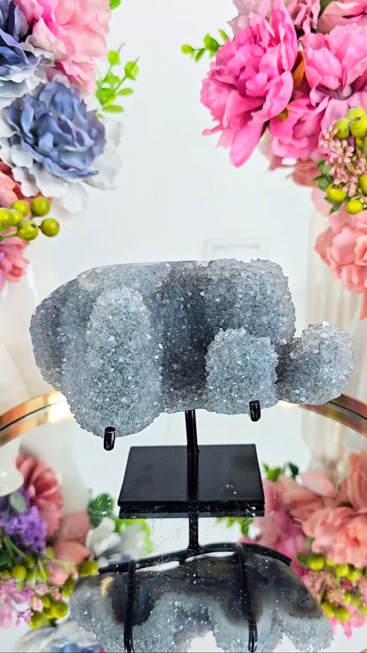 Rainbow Amethyst Stalactite Piece on Stand 65