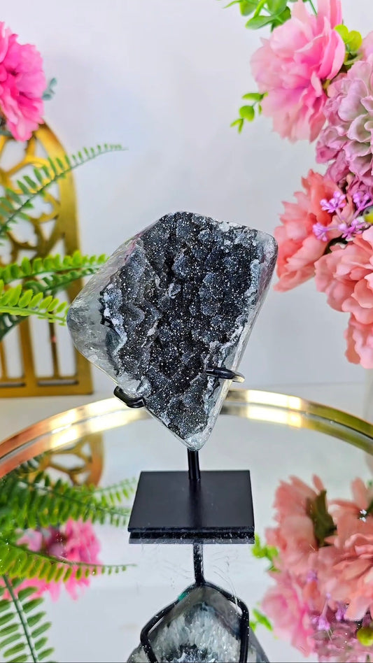 Rainbow Amethyst Piece on Stand 68 — Natural Mineral Statement Piece