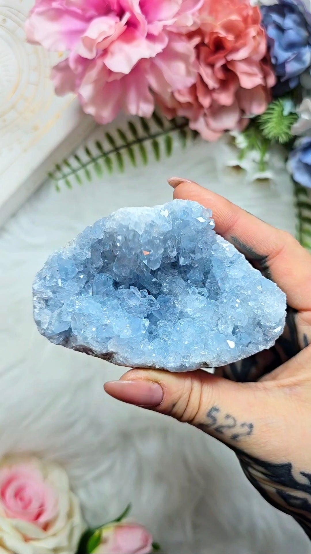 Celestite Cluster - Mineral Specimen from Madagascar