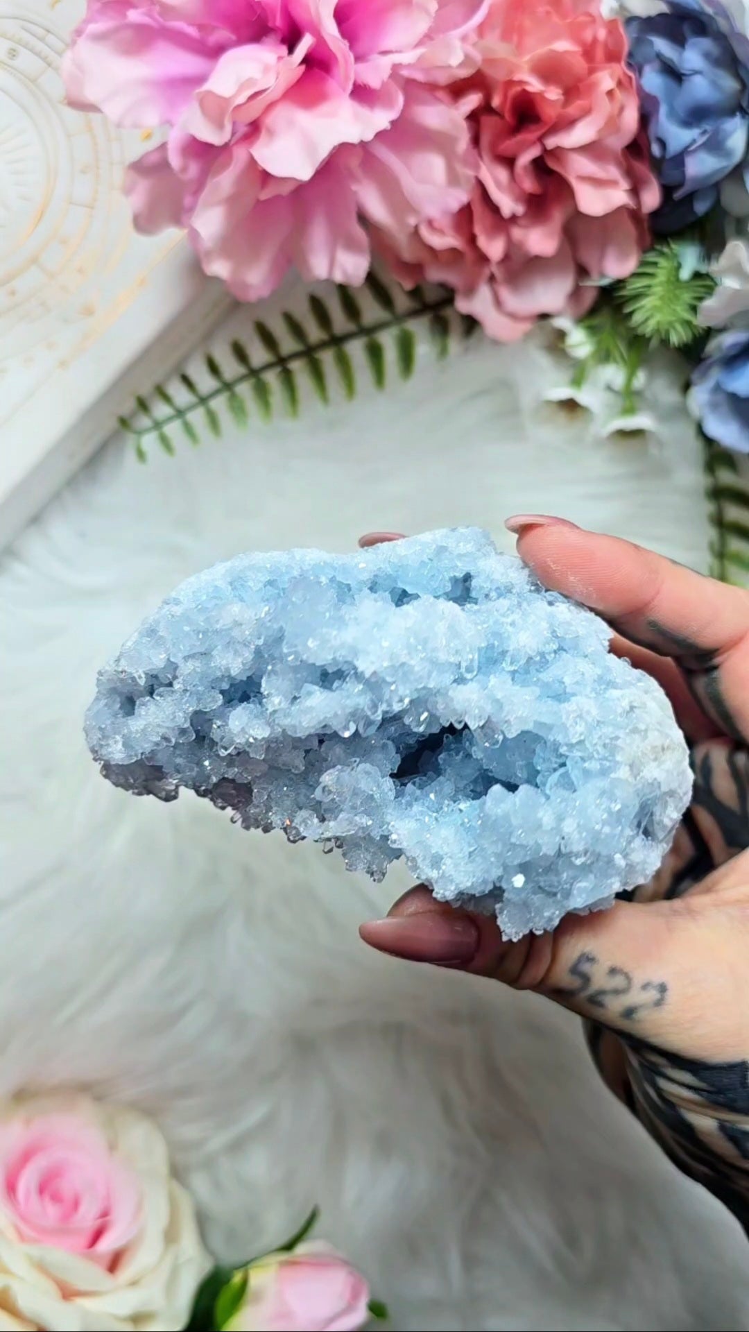 Celestite Cluster - Mineral Specimen from Madagascar