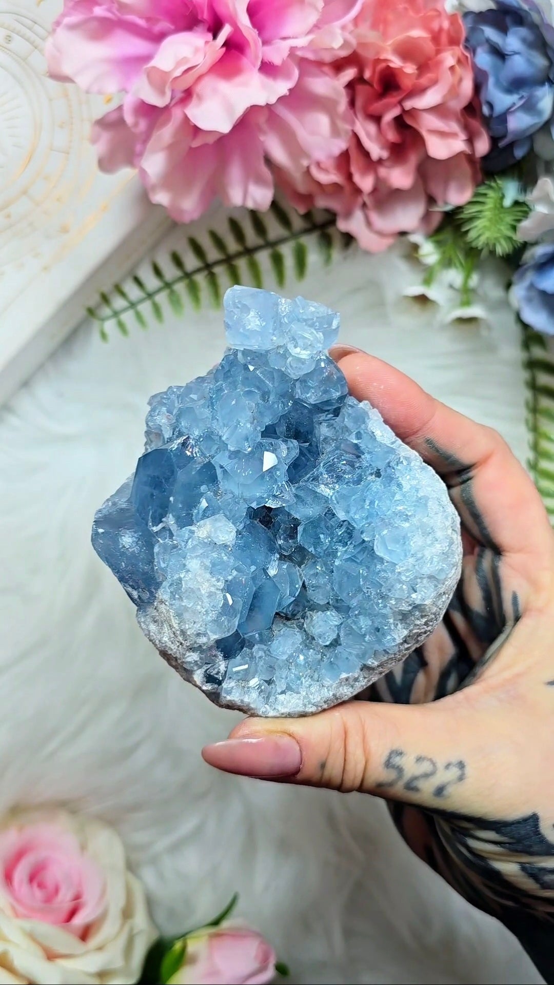 Celestite Cluster - Mineral Specimen from Madagascar